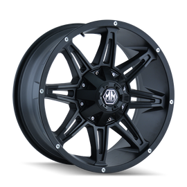 Mayhem 8090 Rampage 18x9 / 8x170 BP / 18mm Offset / 130.8mm Hub Matte Black Wheel