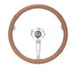 NRG Reinforced Steering Wheel (380mm/1in. Deep) Perforated Brown Leather