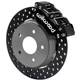 Wilwood 22-23 Polaris RZR Turbo Dynapro 4R Front Brake Kit w/ 11.25in Drilled Rotors - Black