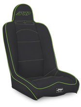 Load image into Gallery viewer, PRP Daily Driver High Back Suspension Seat- Black/Green Vinyl