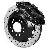 Wilwood Ford Mustang II Ford Narrow Superlite 6 Front Brake Kit w/ 12.88in Drill & Slot Rotor - Blk