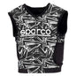 Sparco Vest SJ Pro K-3 LRG - BLK/WHT