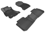 3D MAXpider 2014-2018 Subaru Forester Kagu 1st & 2nd Row Floormats - Black