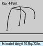 Cusco Chromoly Reg. Capacity 4pt Roll Cage Nissan R33 (S/O/No Cancel) CUSCO BLUE