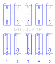 Load image into Gallery viewer, King Engine Bearings Mazda B6/B6-T/ZM/B3/B5 (Size +.025) Main Bearing Set