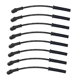 Moroso 99-13 GM LS/LQ 4.8/5.3/5.7/6.0/6.2L Ultra350 8mm Multi-Angle Boot Spark Plug Wire Set - Black
