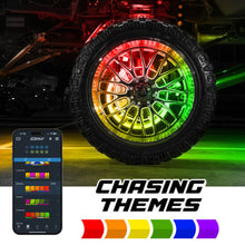Load image into Gallery viewer, XKGlow XKmax 4x15in PRO RGBW Wheel Ring App Control Light Kit