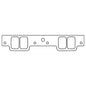 Cometic Chevy Gen-1 Small Block V8 .039in Fiber Intake Manifold Gasket Set - Brodix GB 2000 Heads