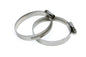 HPS Stainless Steel Embossed Hose Clamps Size 60 2pcs Pack 3-1/2