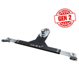 Gen-Y Dodge/RAM GoosePuck II 5in Offset Ball Puck Mount & 25K Towing w/Safety Chain Anchors