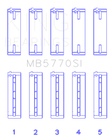 King Engine Bearings Nissan/Infiniti VK45 - VK50 - VK56 Main Bearing Set - Size STD