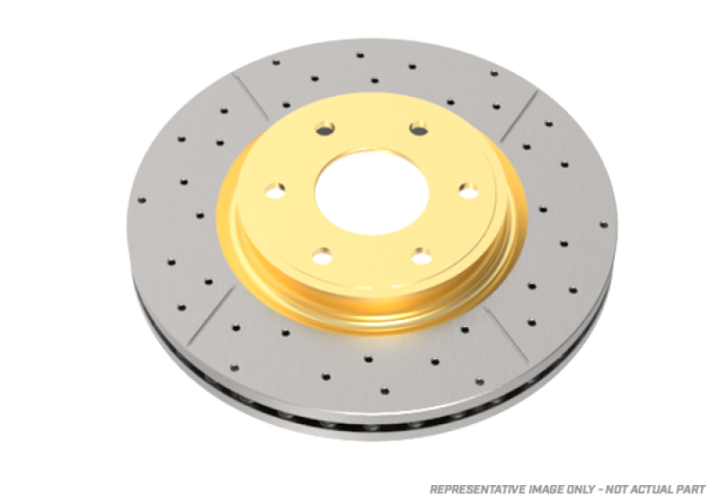DBA 05-13 Ford Mustang GT/V6 Rear Drilled & Slotted Street Series Rotor