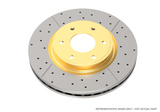 DBA 06-07 Mazda 6 Mazdaspeed 6 Rear Street Series Drilled & Slotted Rotor w/Gold Hat