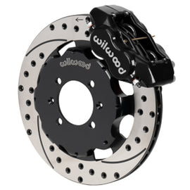 Wilwood Forged Dynalite Front Hat Kit 11.75in SRP Drilled/Slotted Rotor Black Caliper 16+ Miata
