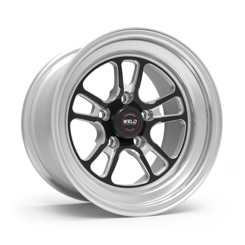 Weld S70 RT-S 15x4in / 5x120.65 BP / 1.6in. BS - Black Center - Polished Shell Wheel