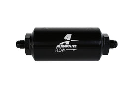 Aeromotive In-Line Filter - AN-06 238 Stainless Mesh Element - Anodized Black
