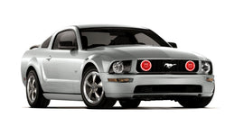 Oracle 05-09 Ford Mustang GT LED Fog Light Halo Kit - Red