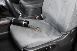 Covercraft 07-13 Chevrolet Silverado Waterproof Polyester SeatSaverSecond Row Seat Covers - Grey