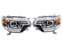 Load image into Gallery viewer, Raxiom 12-15 Toyota Tacoma Axial Series Switchback Projector Headlights- Chrome- Clear Lens