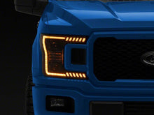 Load image into Gallery viewer, Raxiom 18-20 Ford F-150 LED Halo Surround Headlights with Amber DRL- Black Housing- Clear Lens