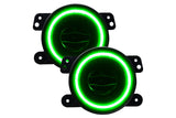 Oracle High Performance LED Halo Fogs: Wrangler JL/JK/JT (Green)