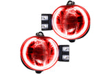 Oracle LED Halo Fogs: 02-05 Dodge Ram (Red SMD Single Color)