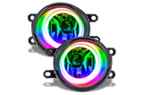 Oracle LED Halo Fogs: 12-14 Toyota Prius (ColorShift RGB / No Controller)