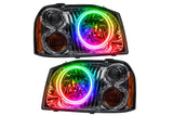 Oracle LED Halo Headlights: 01-04 Nissan Frontier (Dual Halo / ColorShift RGB / Simple Controller)