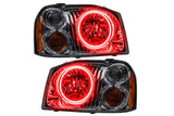 Oracle LED Halo Headlights: 01-04 Nissan Frontier (Dual Halo / Red SMD Single Color)