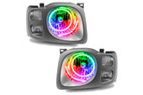 Oracle LED Halo Headlights: 02-04 Nissan Xterra SE (ColorShift RGB / 2.0 Controller)