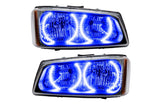 Oracle LED Halo Headlights: 03-06 Chevrolet Silverado (Blue SMD Single Color)