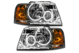 Oracle LED Halo Headlights: 03-06 Ford edition (Chrome / White SMD Single Color)