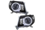 Oracle LED Halo Headlights: 05-11 Toyota Tacoma (Black / White SMD Single Color)