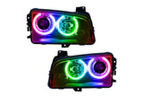 Oracle LED Halo Headlights: 08-10 Dodge Charger w/ OEM HID (ColorShift RGB / No Controller)