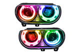 Oracle LED Halo Headlights: 08-14 Dodge Challenger w/ OEM HID (ColorShift RGB / BC1 Controller)