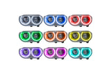 Oracle LED Halo Headlights: 08-14 Dodge Challenger w/o OEM HID (ColorShift RGB / Simple Controller)