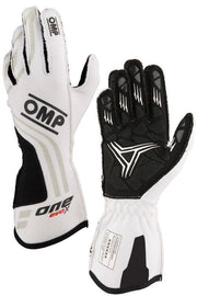 OMP ONE EVO-X MY24 GLOVES FIA 8856-2018 WHITE SZ XL