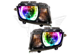 Oracle LED Halo Headlights: 10-13 Chevrolet Camaro Non-RS (ColorShift RGB / BC1 Controller)