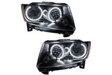 Oracle LED Halo Headlights: 11-13 Jeep Grand Cherokee w/o OEM HID (White SMD Single Color)