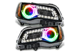 Oracle LED Halo Headlights: 11-14 Chrysler 300C w/o OEM HID (Black / ColorShift RGB / 2.0 Controller)