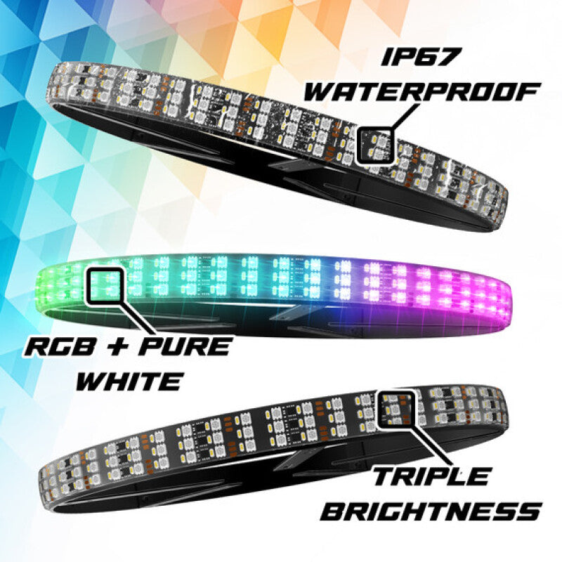 XKGlow XKmax 4x15in PRO RGBW Wheel Ring App Control Light Kit