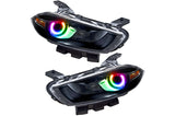 Oracle LED Halo Headlights: 13-14 Dodge Dart w/ OEM HID (ColorShift RGB / BC1 Controller)