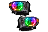 Oracle LED Halo Headlights: 14-19 Toyota Tundra (Single Halo / ColorShift RGB / Simple Controller)