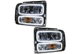 Oracle LED Halo Headlights: 2005 Ford Excursion (Chrome / White SMD Single Color)