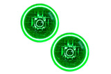 Oracle LED Halo Headlights: 97-06 Jeep Wrangler TJ (Green SMD Single Color)