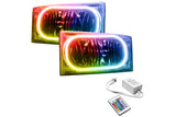Oracle LED Halo Headlights: 99-04 Ford F-250 (ColorShift RGB / Simple Controller)