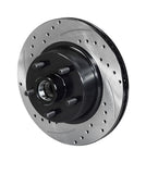 Wilwood 70-73 Ford Mustang 5x4.5 SRP Drilled Performance Front Rotor & Hat L/H - Black