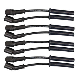 Moroso GM LS 5.7L/6.0L/6.2L/7.0L Ultra 350 8mm Multi-Angle Boot Ignition Spark Plug Wire Set - Black