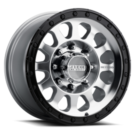 Method MR315 17x9 -12mm Offset 8x6.5 130.81mm CB Machined Wheel - Gloss Black Lip