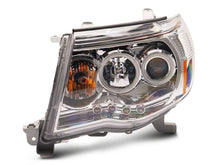 Load image into Gallery viewer, Raxiom 05-09 Toyota Tacoma Super White LED Halo Projector Headlights- Chrome Housing- Clear Lens